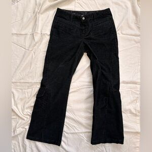 Size 8 Athleta black corduroy cargo pants
